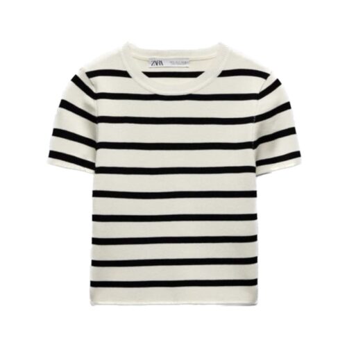 2bd13d4fc84e63b0c04af952576182bd Blusa Blanca con Rayas