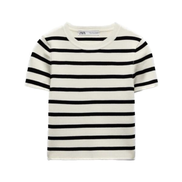 Blusa Blanca con Rayas