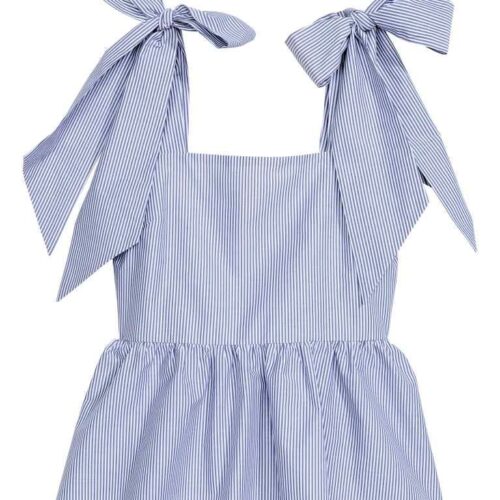32af5ce784f4446c8bd8ec7237111ac5 Blusa Azul con Moños