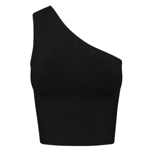 fe0483118d4e58d3aadcf37158f62e05 Top Negro con una Manga